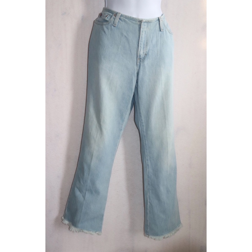 Tommy Hilfiger Vintage Logo Low Rider Jeans Sz 10 Y2K